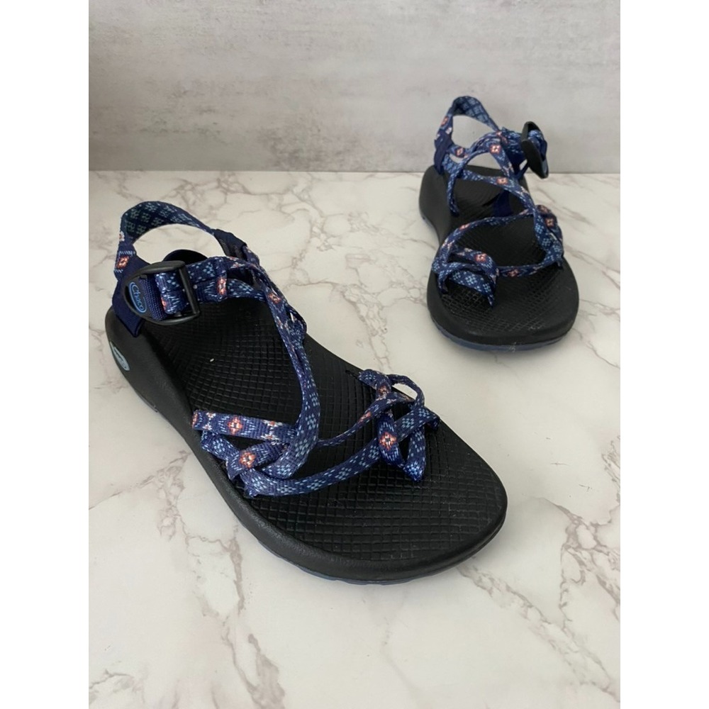 Chaco Sandals Women Sz 6 Blue Strappy Hiking Water Active Outdoors